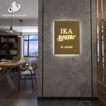 Factory price advertising light boxes wall sign led outdoor signs