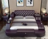 Factory Provided Bed Room Furniture Modern Sleeping Multi-functional Leather Sofa Bed with Massage Music Design