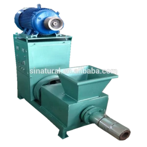 Factory supply biomass wood sawdust rice husk coffee grounds olive straw charcoal briquette machine for sale