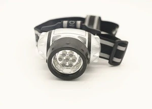 Factory Supply Hunting 7LED 10LED 12LED 18 LED ABS Plastic Material 3*AAA Battery Powered led Headlight Headlamp