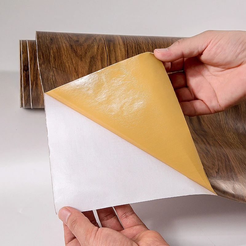Factory supply Self adhesive pattern PVC wood grain vinyl wrap decorative film for furniture decoration,self-adhesive film