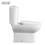 Factory supply white ceramic western washdown two piece toilet price