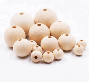 factory wholesale 10mm natural Kuka wood Beads for Jewelry Making
