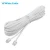 Import Factory Wholesale High Speed Cable Telephone RJ11 28AWG UL20251 Spiral Cord 4P4C Male To Male Spiral Coiled Ethernet Cable from China