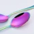 Import Factory wholesale metal rainbow knife fork spoon set,mirror luxury dinnerware sets for hotel event from China
