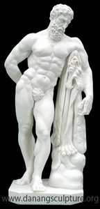 Farnese Hercules Greek male white marble stone statue DSF-CD24