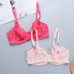 Fashion Bra Panty Sexy  Underwired Recycle Fabric Ladies Lace Bra and Panty Ladies Underwear