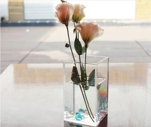 Fashion Crystal Flower Vase Acrylic Transparency Vases