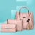 Import Fashion design pu leather three in one ladies bags handbag set from China
