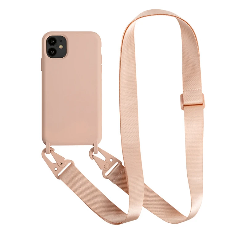 Fashion Hanging Mobile Cover Smart Phone Cell Phone Case with Lanyard Neck Strap String Cord Rope For iPhone 11 12 Pro Max SE