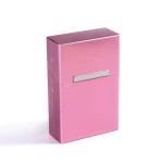 fashion Lady custom metal anodized aluminum 20pcs cigarette case