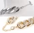 Import Fashion luxury decorative dog Cuban chain rose gold collar reflective golden PP or Metal dog necklace collar from China