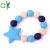 Import Fashion Round and Star Beads Silicone Bracelet Baby Teething Bracelet for Baby from China