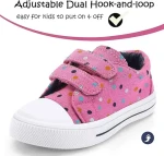 Fashion Toddler Boys And Girls Shoes Kids Canvas Sneakers Cartoon Double Hook And Loop Breathable Healthy Walking Kids Shoes