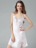 Fashion White Lacey Silk Nighty Dresses Classical silk babydoll