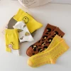 Fashion Women socks new cotton yellow duck sports cute socks  high quality  crew socks