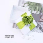 Fashionable design luxury cover recycled White Paper Gift Box, Folding Paper Gift Box