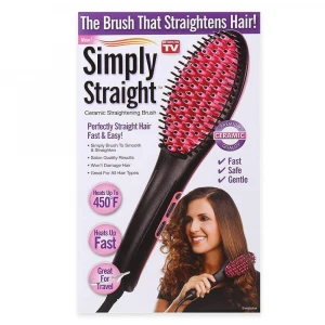 Fast Heat-up Anti-Scald Straightening Hair Brush Ceramic Straightening Comb Electric with Low Price