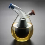 Fba Hot Sale High borosilicate 2 in 1 oil vinegar bottle with Grape shape