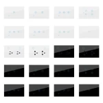 Fiko Smart Touch Switch Made of Tempered Glass Suitable for Home/Hotel Light Switch