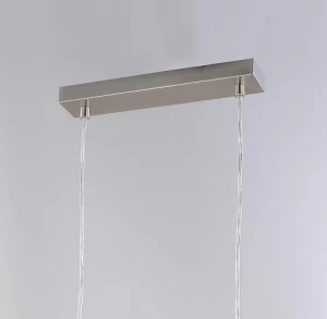 Fish bone metal cage 3 lights kitchen island pendant lamp
