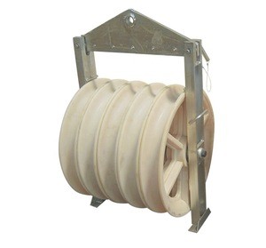 Five Wheels Stringing Pulley Blocks for Power Transmission Line Construction Stringing Conductor Pulley