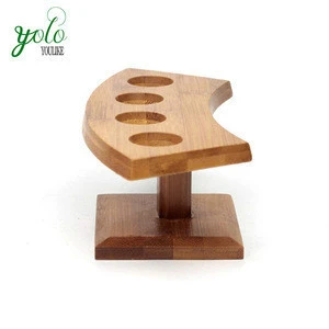 Food Cone Wood Sushi Roll Holder,  Sushi Display Stand ,Wooden Temaki Hand Roll Stand