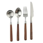 Food grade Modern Retro Wooden Handle SUS304 cutlery set