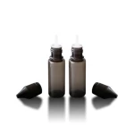 Food Grade USA UK Market V3 10ml PET Plastic E-liquid Bottles Black Plastic Vape Smoke oil dropper bottle with CRC cap
