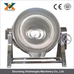 Food processing machine steam cooking kettle