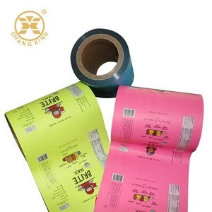 Food Safety Plastic Tomato Sauce Packaging Film Roll for Sachets Food Packaging Film For Candy Laminating Film For Coffee