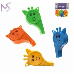 Football match advertising giveaway plastic kid toy whistle
