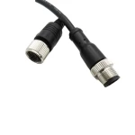 FOXECO M12 connector A-coded 3/5/6/8/12/17pin Male to Female Cables M12 Waterproof Connector with PVC Cable