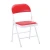 Import Free sample cheap plastic stadium portable comfortable folding chairs Pu back and seat metal chromed leg outdoor garden chair from China