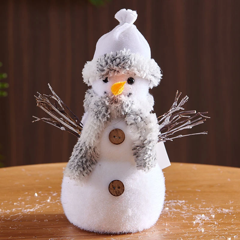 Free sample Christmas ornaments supplies Holiday Craft Snowman cheap Christmas decoration Plastic snowman