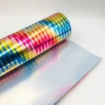Free Sample Clothing Vinil Textile Rainbow Laser Heat Transfer Vinyl Htv Roll