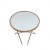 Import Free Sample Modern Round Gold White Metal Tempered Glass Top Coffee Table / Sofa Table from China
