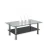 Import free sample  simple style glass tea table home furniture from China