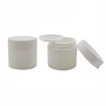 Free Sample Thick Wall Empty Plastic White Jar Cream Cosmetic Container