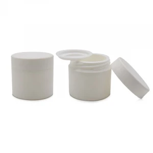 Free Sample Thick Wall Empty Plastic White Jar Cream Cosmetic Container