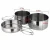 Import Free shipping 8 pcs Stainless Steel Camping Cookware Set from China