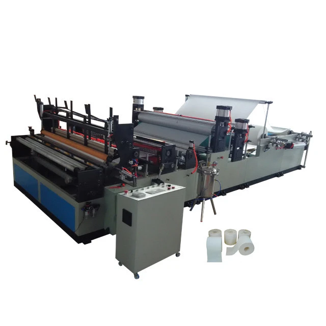 Full Automatic Color Printing Tissue Perforation Rewinding Toilet Kitchen Paper Production Line  Making Machine