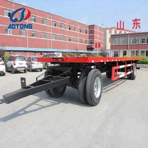 Full Trailer Type flatbed draw bar cargo trailers/box trailer for sale