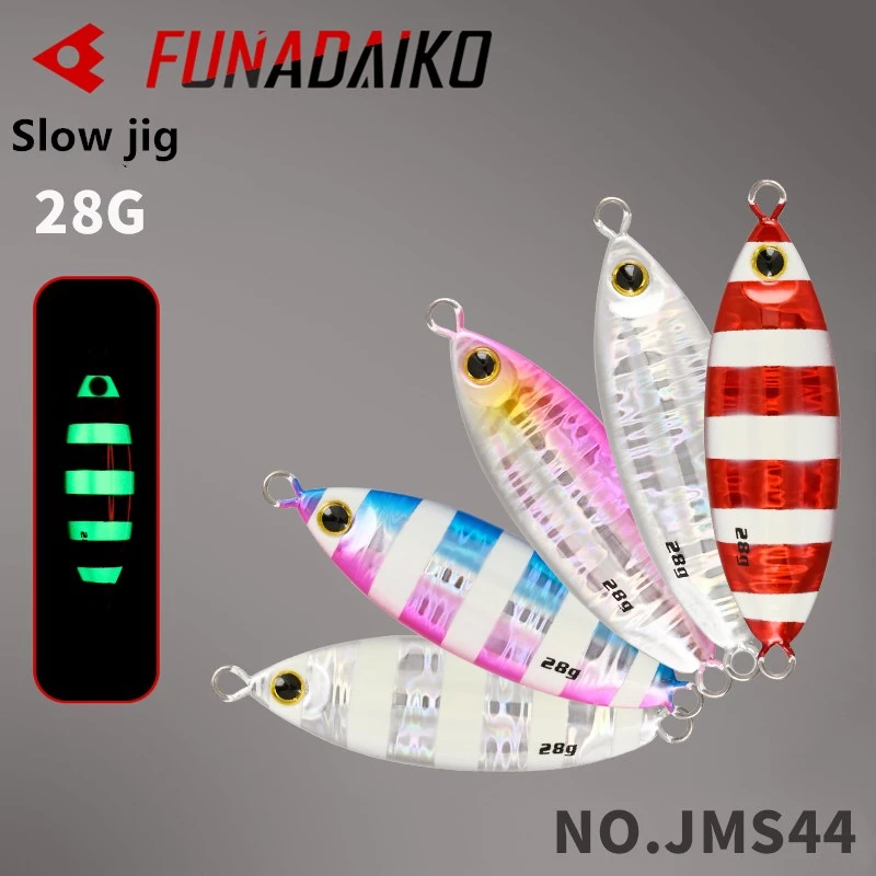 FUNADAIKO speed jig 28g 40g 60g fishing metal lures saltwater casting stream slow jig hard baits