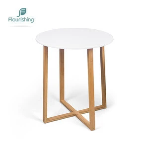 Furniture Tea Side Fancy Mdf Coffee Table Set In White
