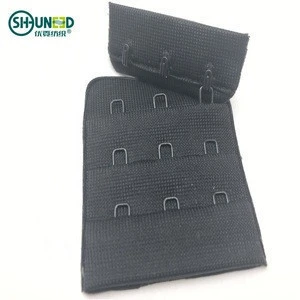 Garment accessories fabric 3*3 / 3*2  bra hook and eye tape extender for woven fashion underwear accessories