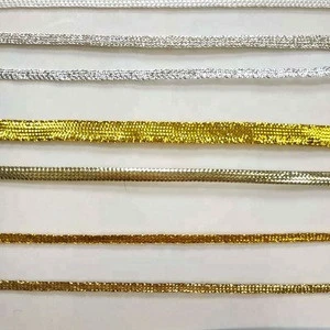 Garment HomeTextile Woven Gold Metallic Fashion Lace Trim