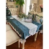German Embroidery  Lace Table Runner Fancy Tassel Table Runner