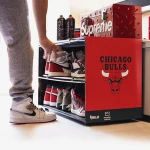 Giant sneaker storage shoe rack cabinet for show room
