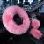 Import Girly Multi Color Fluffy Car Fuzzy Real Fur Automotive Furry Steering Wheel Cover Set for Women from China